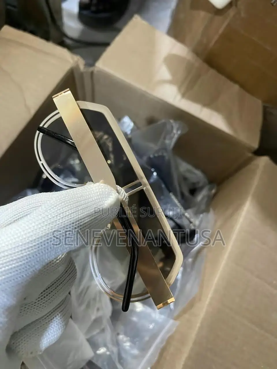 Grande Monture, Style Punk, en Métal, Pour Un Look Tendance.