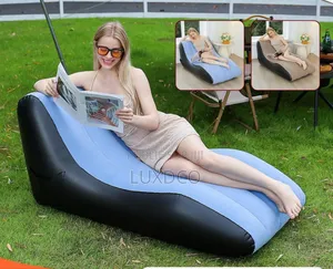 Canapé Gonflable Floqué De Qualité Supérieure