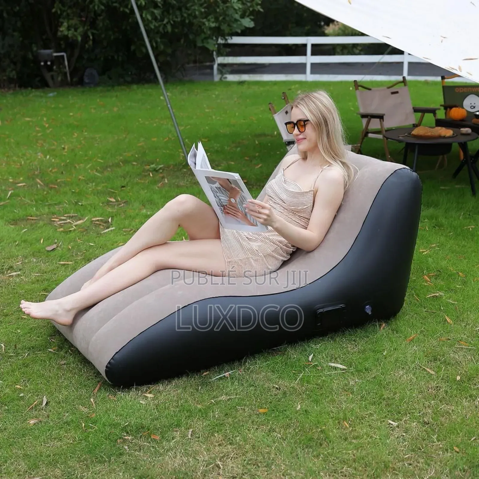 Canapé Gonflable Floqué De Qualité Supérieure