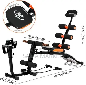Seven Pack Care Banc À Abdominaux Réglable 7 en 1