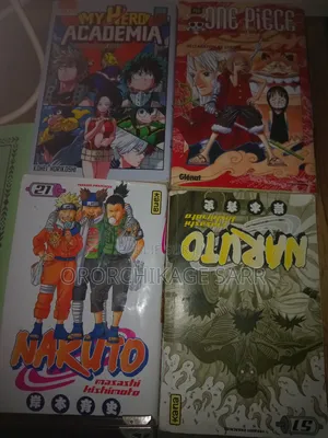 “Naruto, One Piece, My Hero Academia – Mangas en Très Bon État”