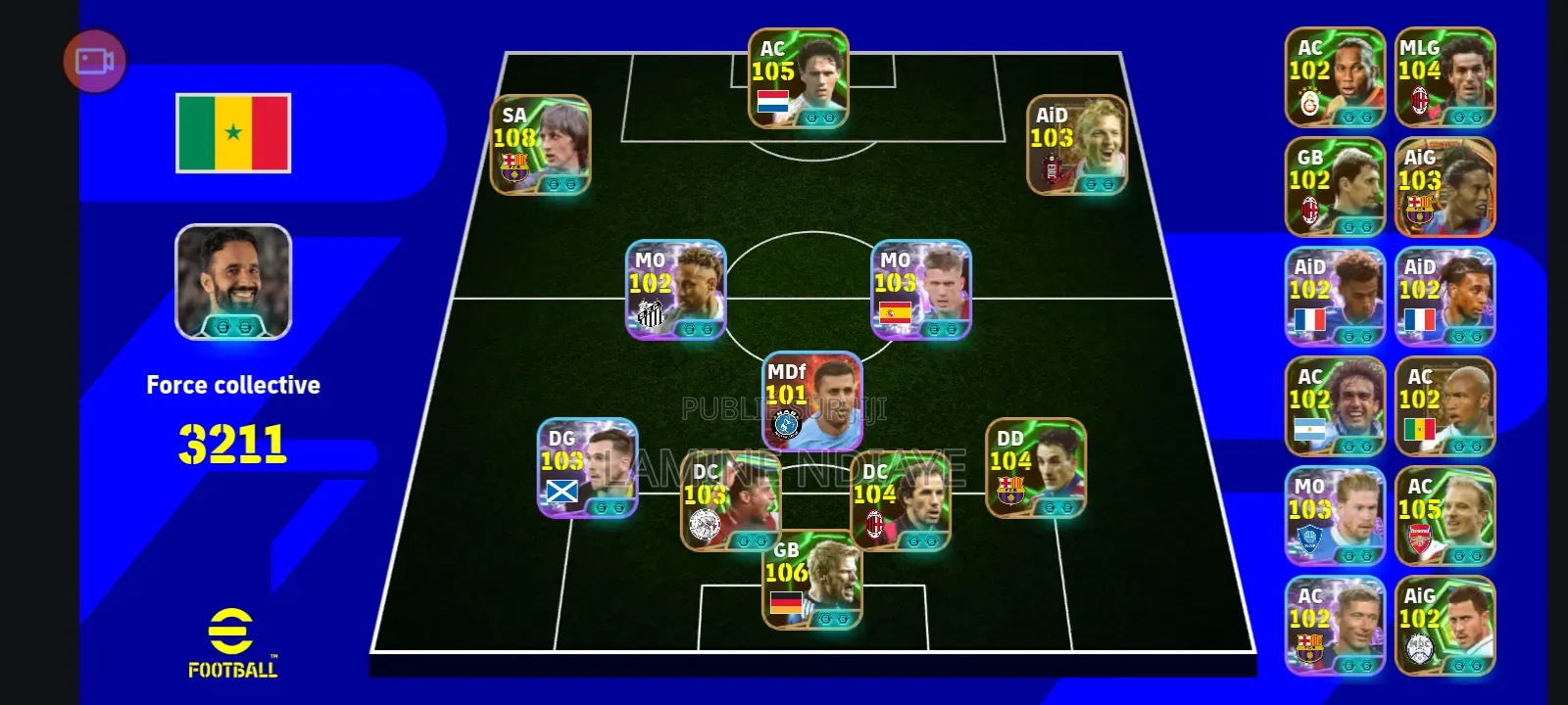 Efootball Mobile Message