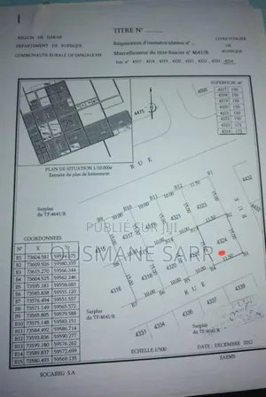 Terrain À Vendre À La Cité Socabeg