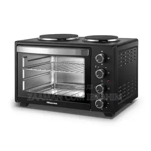 Four Hisense Avec 2feux Electrique en Haut 28litres Noir