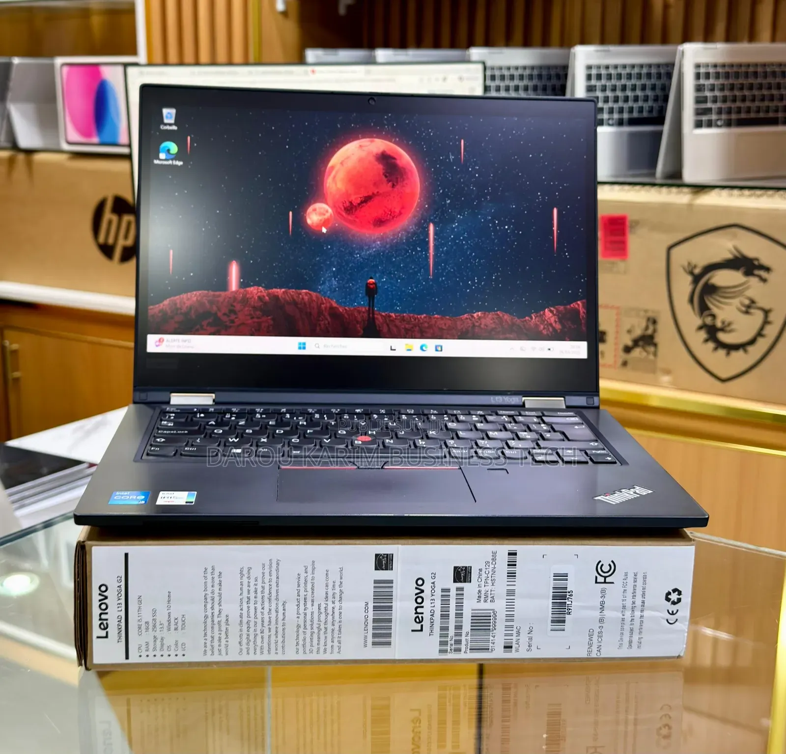 Nouveau Lenovo ThinkPad L13 Yoga 16GB Intel Core i5 SSD 256GB