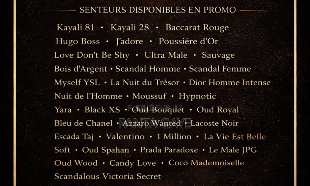 Vente De Parfums De Classe