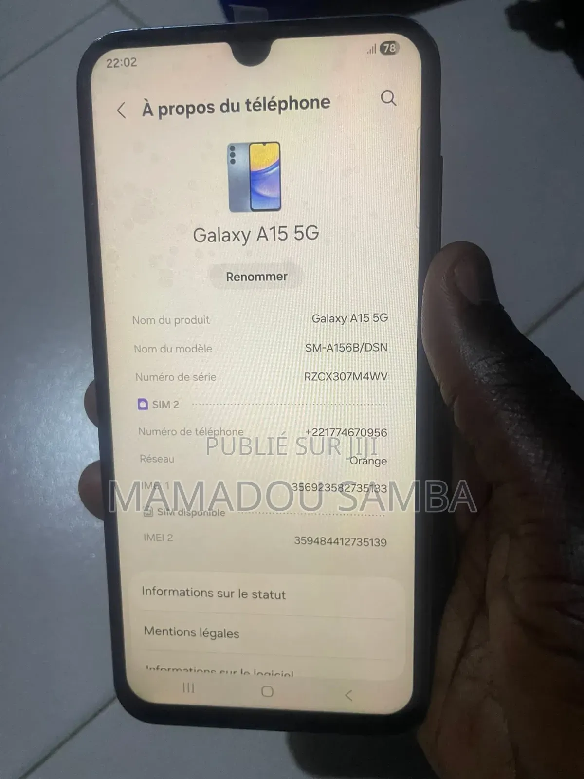 Samsung Galaxy A15 5G 128 GB Violet