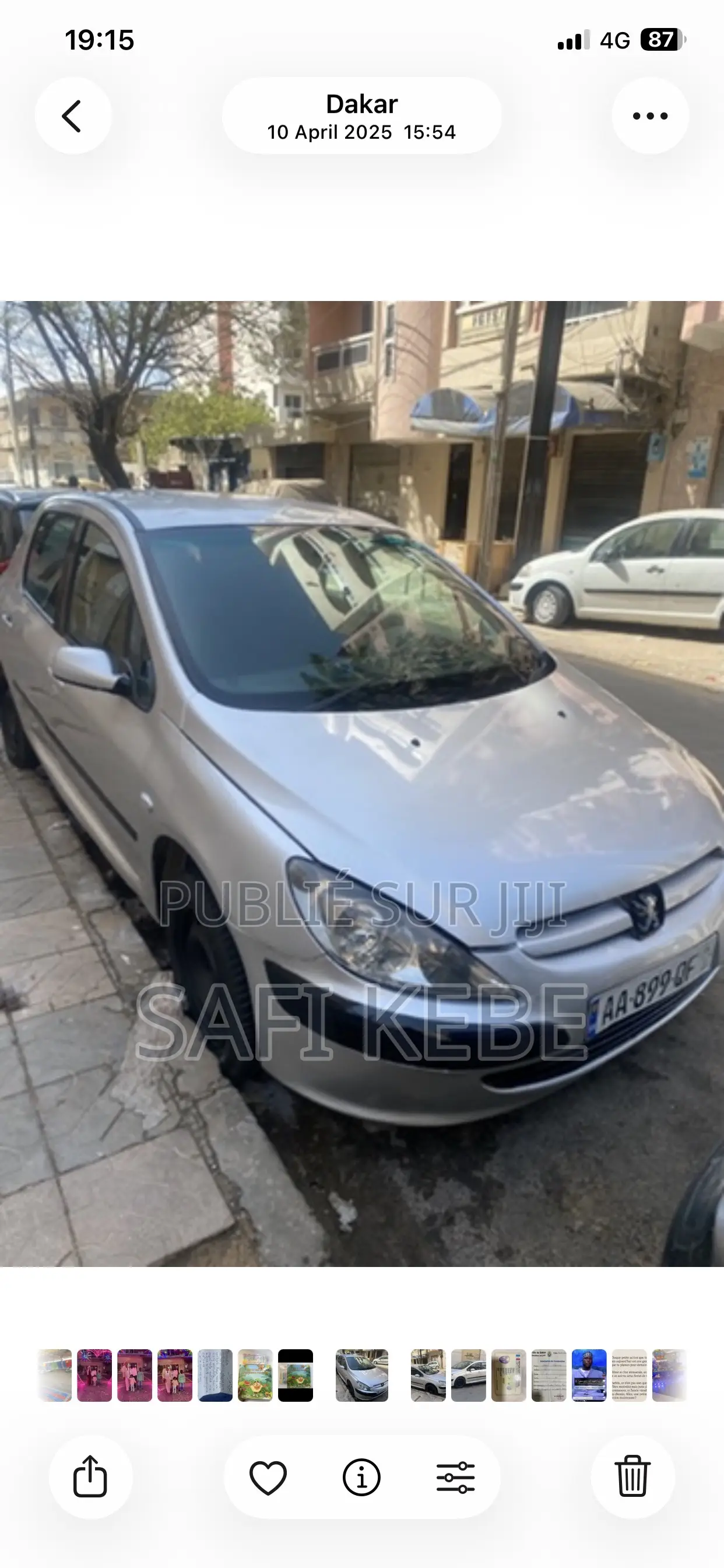 Peugeot 307 2012 Gris