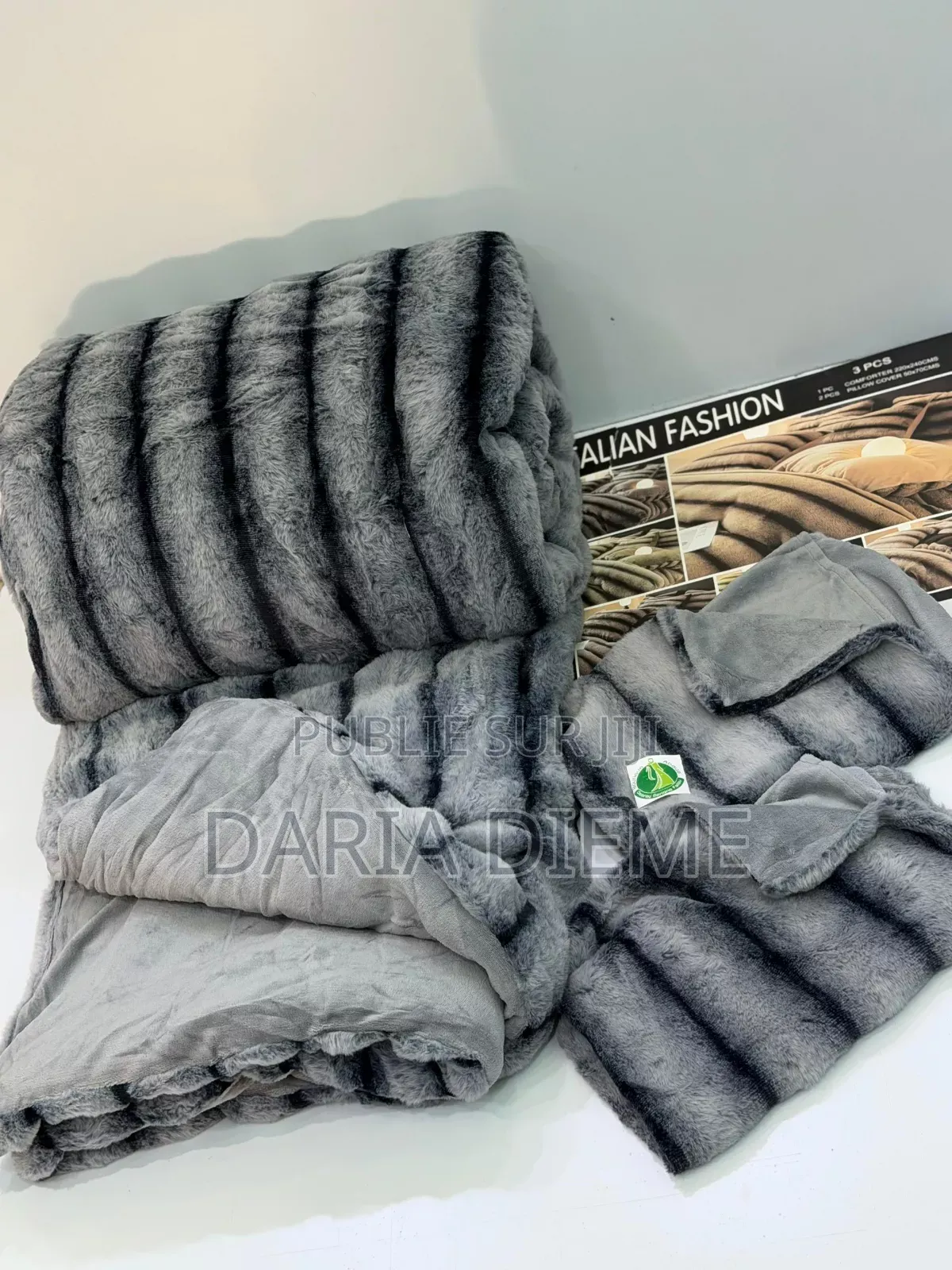 Drap Couette Fourrure 3 Pièces