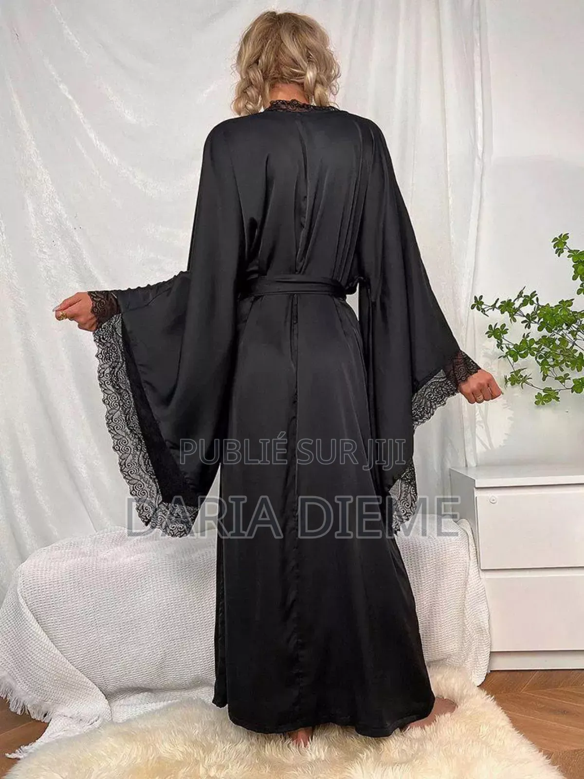 Nuisette À Manche Longue Kimono