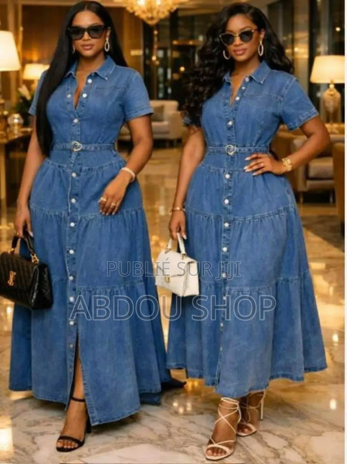 Robe Chemise Combinaison Jean Disponible