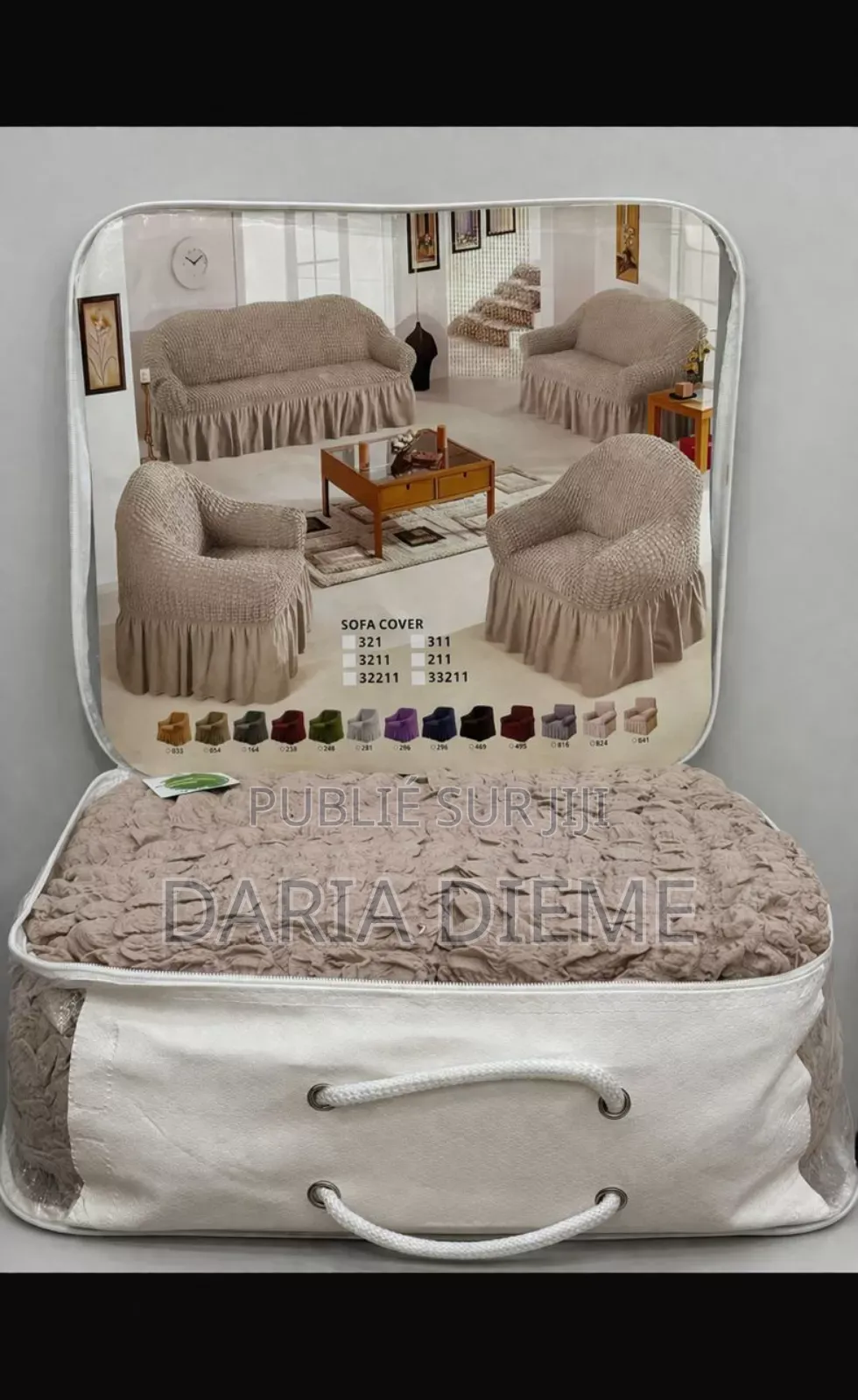 Housse Fauteuil Coton 7 Places