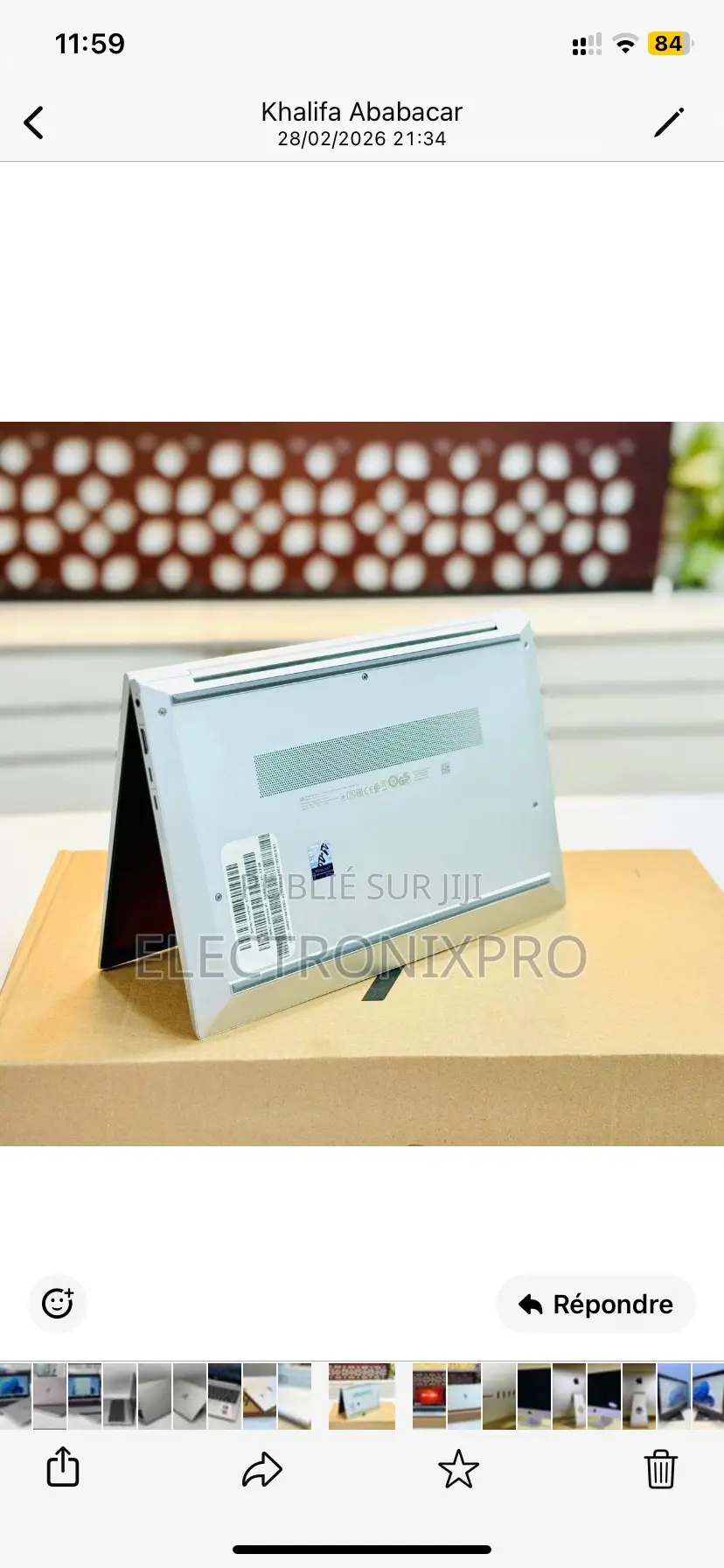 Ordinateur portable HP ProBook 430 G7 8GB Intel Core i5 SSD 256GB