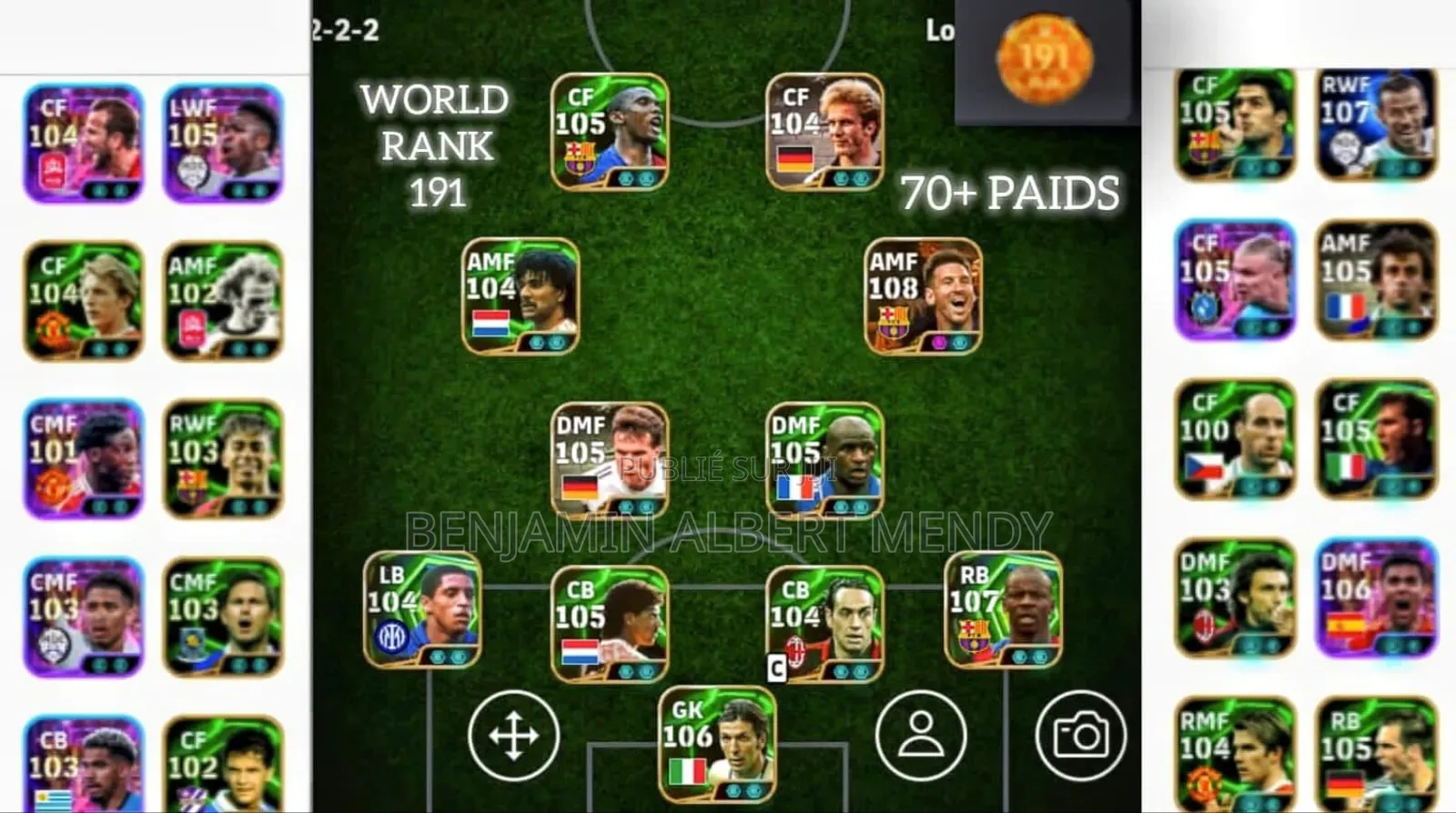 Compte Efootball d'Exception | Full Épique Big Time | Force 3280+