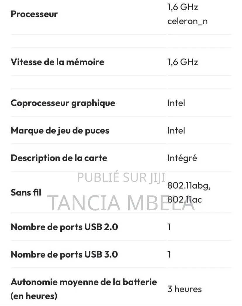 Nouveau Lenovo ThinkPad 11e 1GB Intel Celeron SSD 32GB