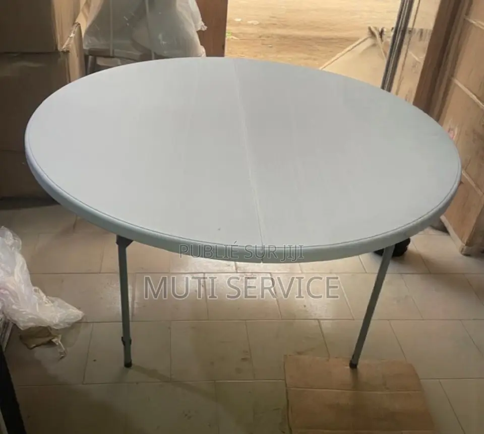 Taable Ronde Pliable De 10 Personne 1m50cm