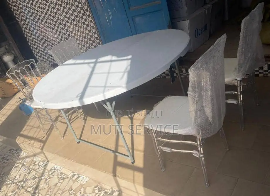 Taable Ronde Pliable De 10 Personne 1m50cm