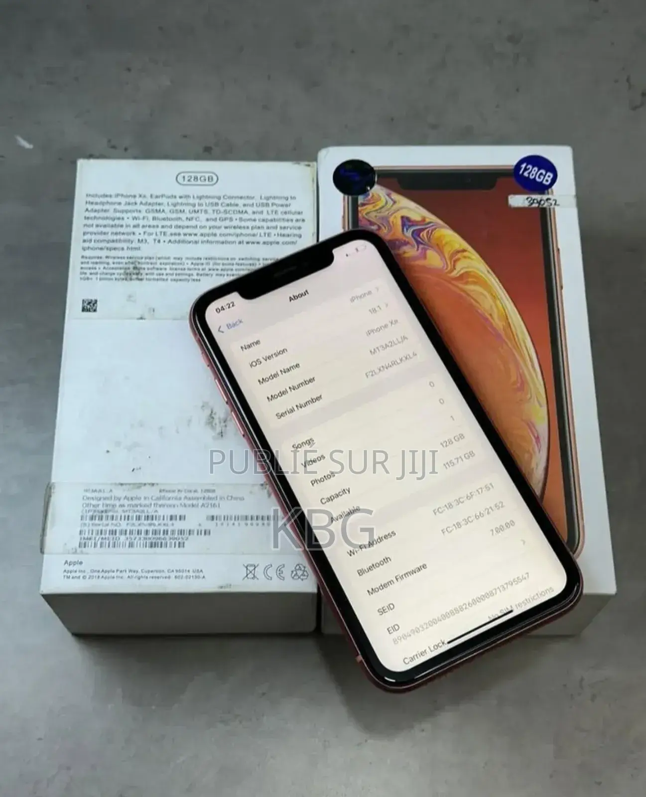 Nouveau Apple iPhone XR 128 GB Orange