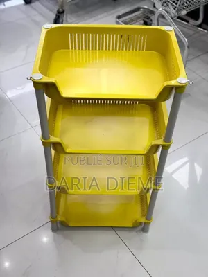 Étagère De Rangement 4 Niveaux en Plastique