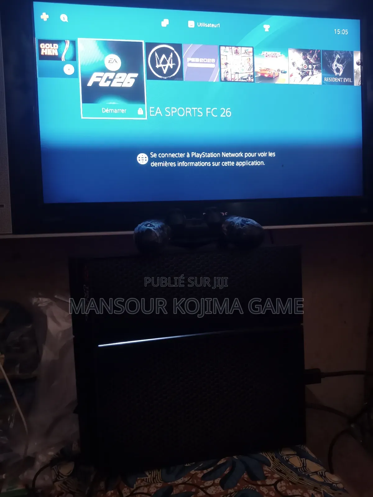 Console Ps4 Flaché