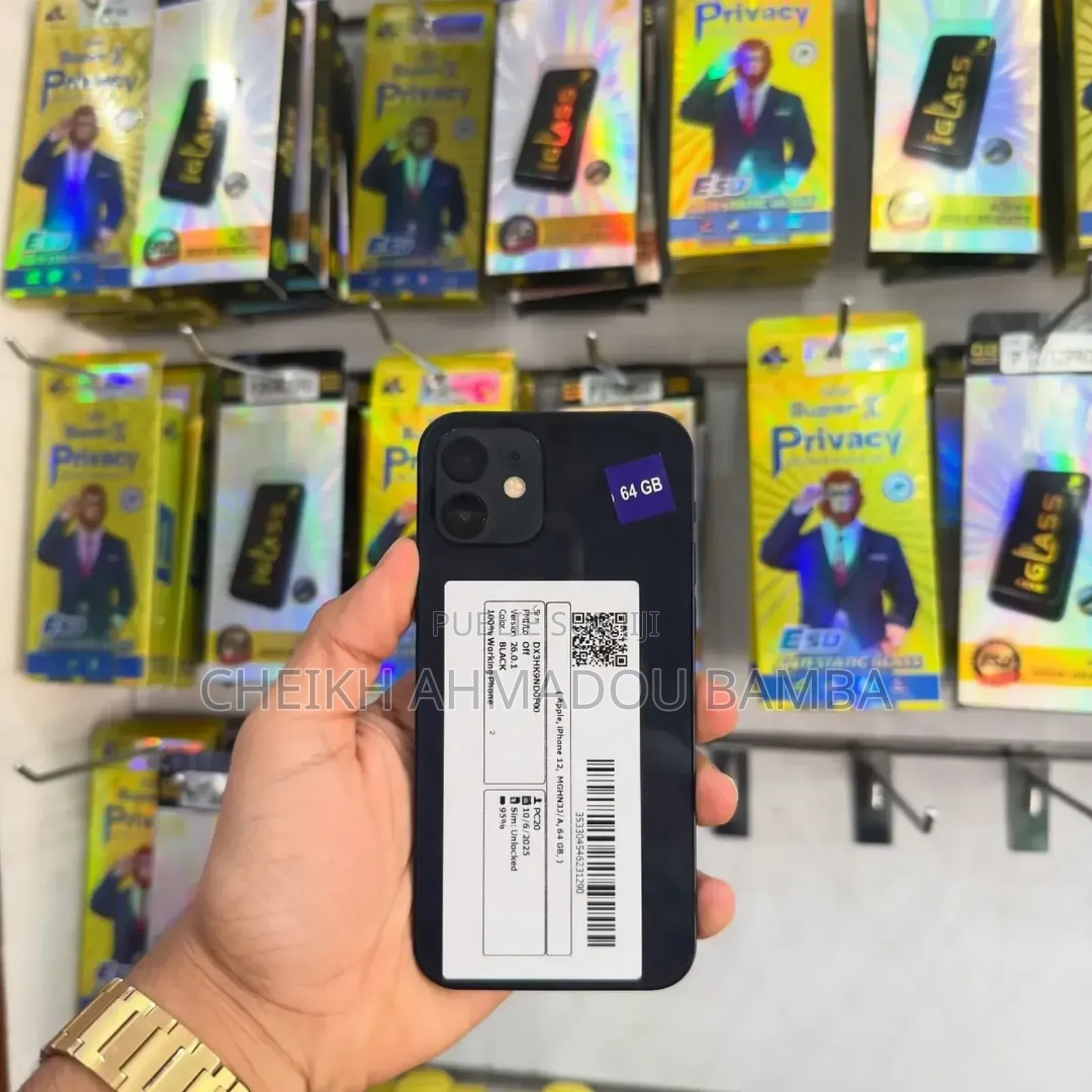 Nouveau Apple iPhone 12 64 GB Noir
