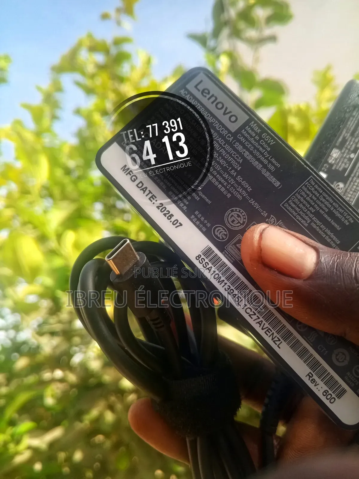Chargeur Type C Qualité Premium Hp, Dell, Asus, Acer, Macbook