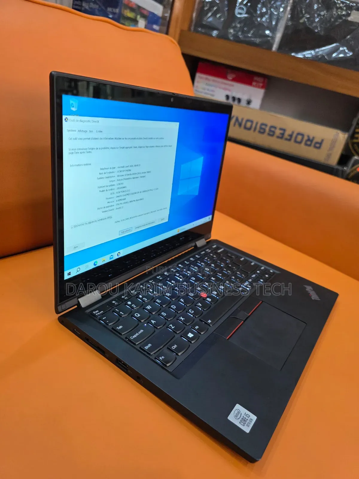 Nouveau Lenovo ThinkPad L13 Yoga 8GB Intel Core i5 SSD 256GB