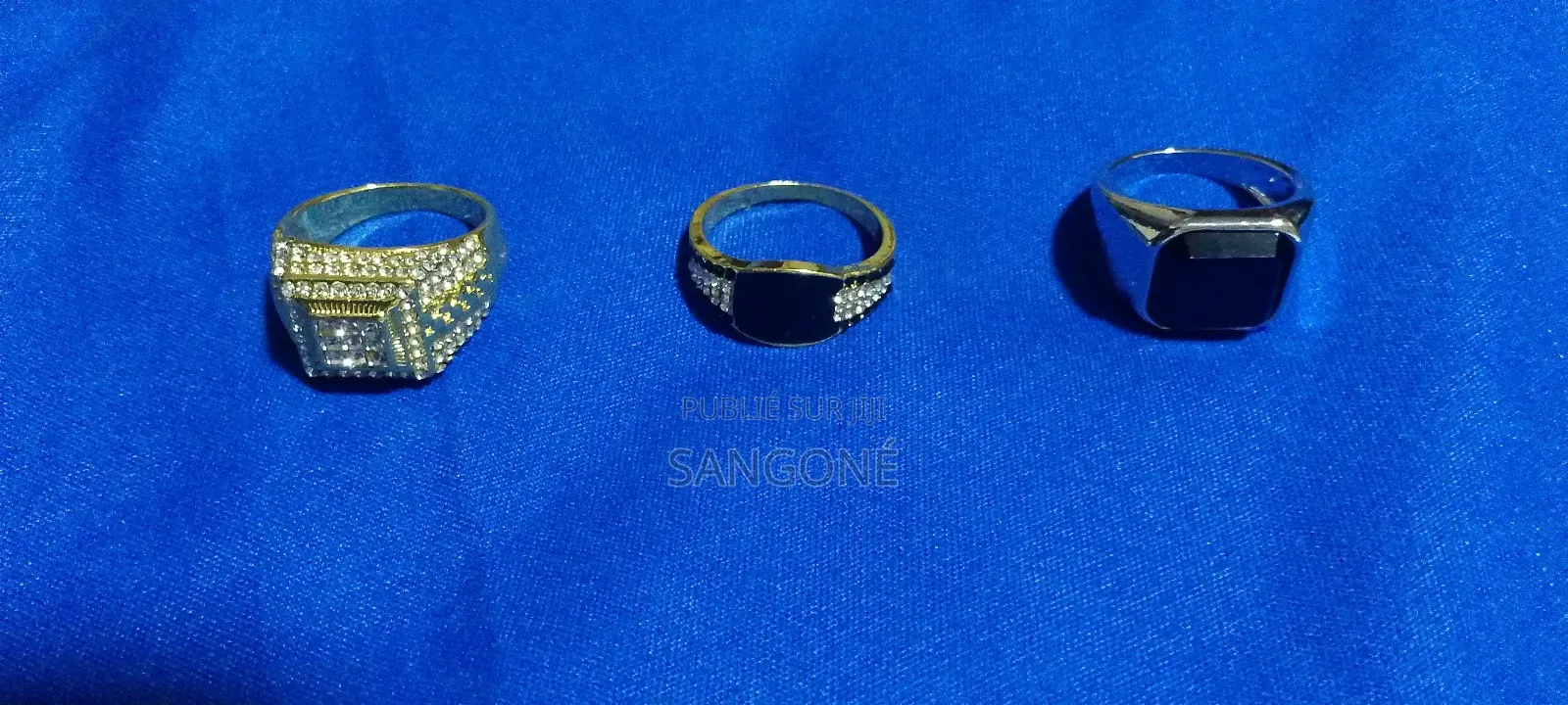 3 Bagues Punk Hip Hop Pour Homme