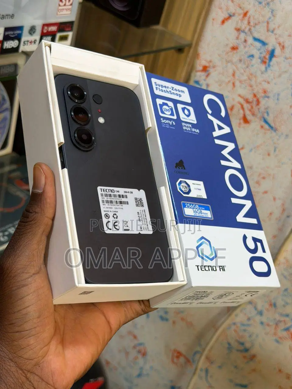Nouveau Tecno Camon 50 Pro 256 GB Noir