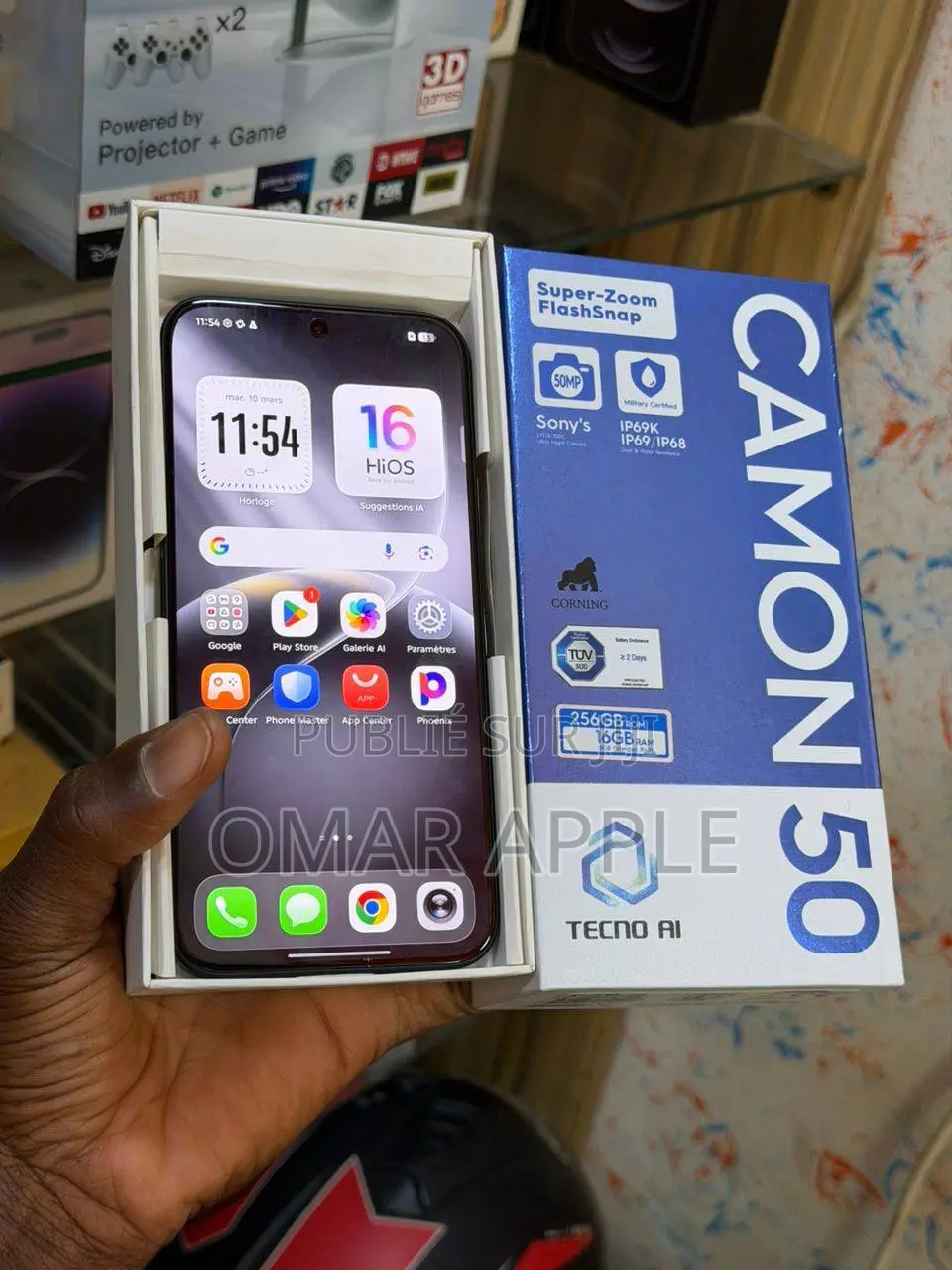 Nouveau Tecno Camon 50 Pro 256 GB Noir