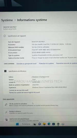 Nouveau Microsoft Surface Laptop Studio 2 16GB Intel Core i7 SSD 512GB