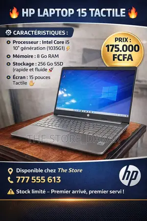 Ordinateur portable HP 15 8GB Intel Core i5 SSD 256GB