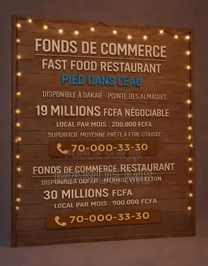 Fond De Commerce Restaurant Fast-food Pied Dans L'eau