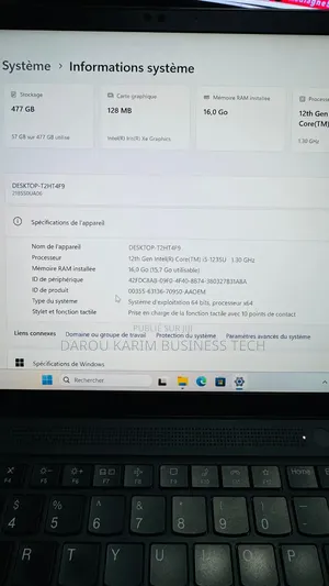 Nouveau Lenovo Thinkpad T14s Gen 2 16GB Intel Core i5 SSD 512GB