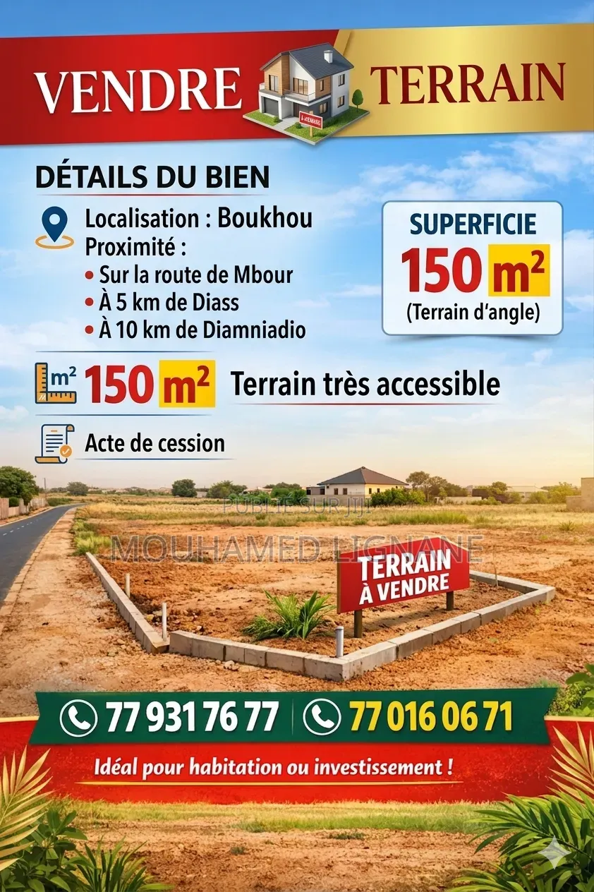 Terrain 150m2 À Vendre