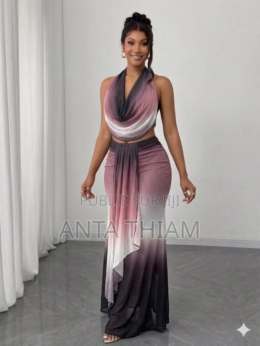 Ensemble Jupe Et Haut Style Halter
