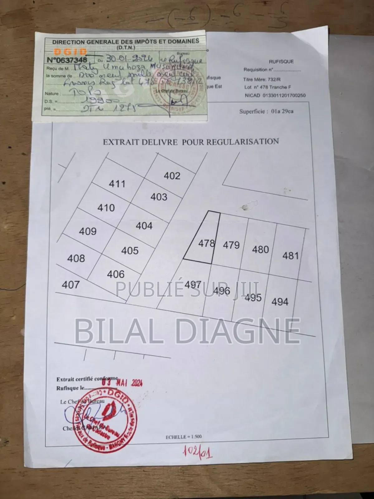 Terrain De 160m2 À Vendre Rufisque Arrêt Chérif Citè Youssou Mbargane