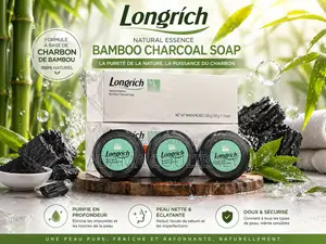 Savon Au Charbon De Bambou Longrich – Peau Nette Éclatante !