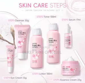 Originale Gamme De Soins Visage Sakura 6 Pieces