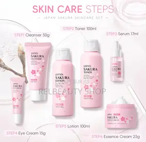 Originale Gamme De Soins Visage Sakura 6 Pieces