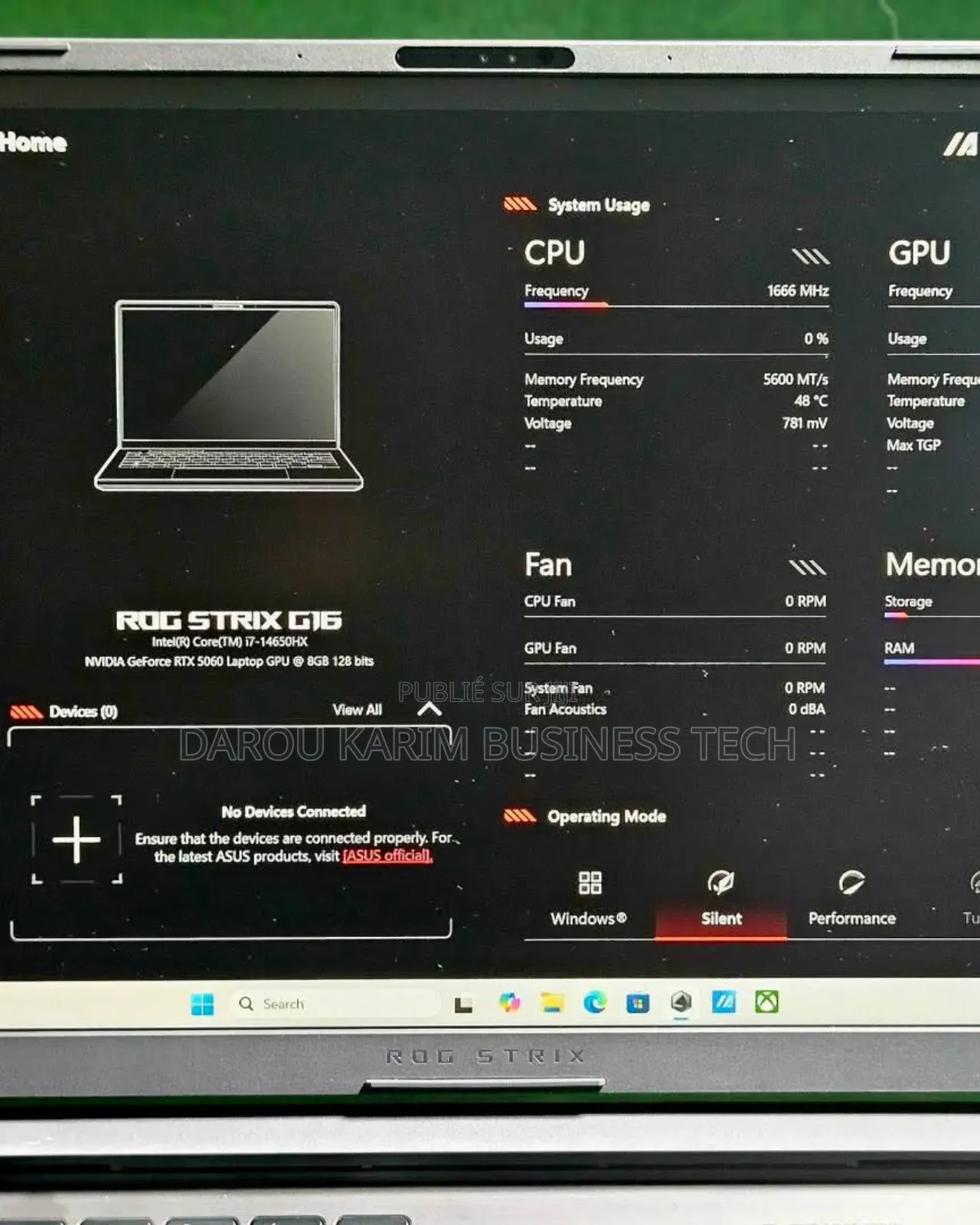 Nouveau Asus ROG Strix G16 G614 16GB Intel Core i7 SSD 1T
