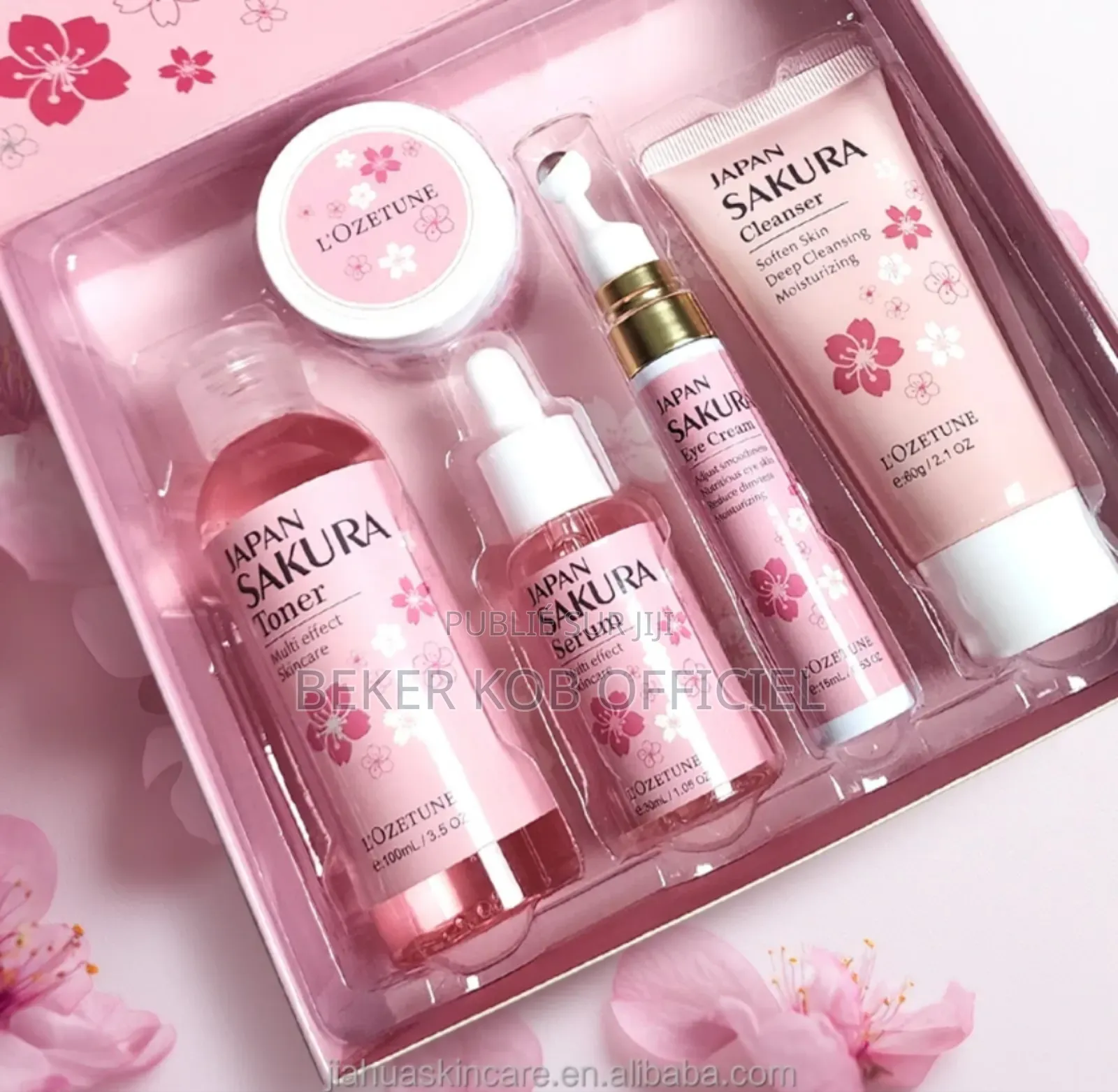 Originale Gamme De Soins Visage Sakura 5 Pièces