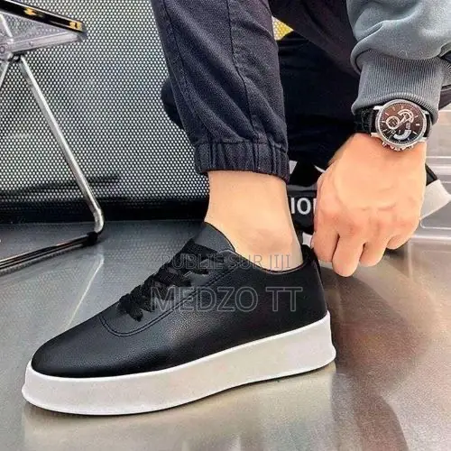 *Baskets Hommes Décontractées Ruvell Trendy Noir/Blanc