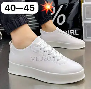 *Baskets Hommes Décontractées Ruvell Trendy Noir/Blanc