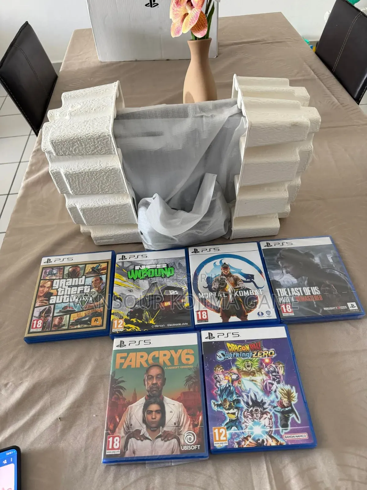 Playtation 5 + 6 Jeux