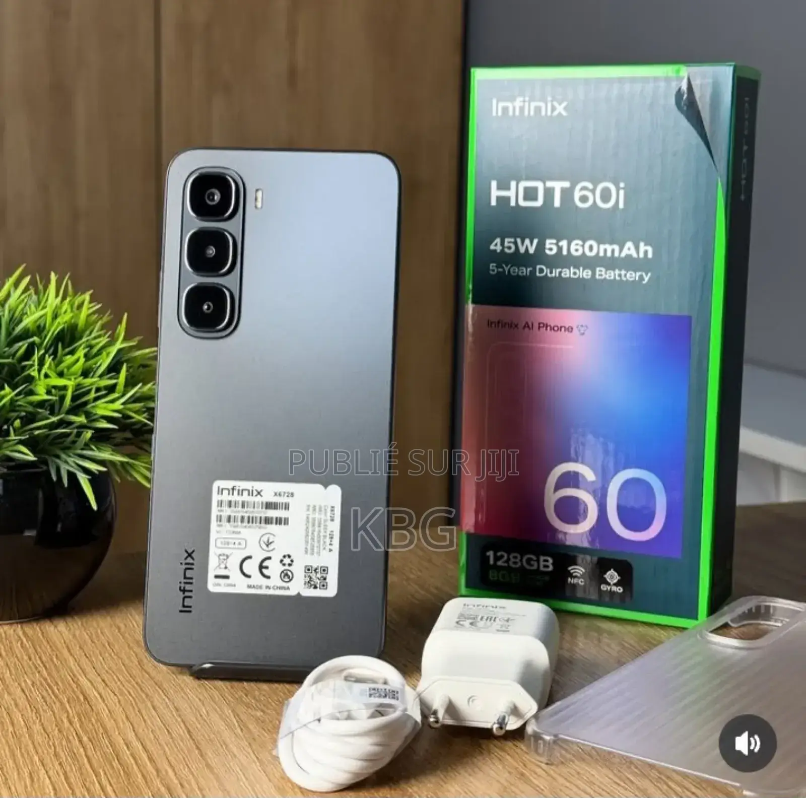 Nouveau Infinix Hot 60i 128 GB Gris