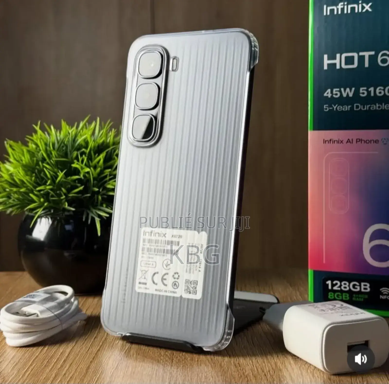 Nouveau Infinix Hot 60i 128 GB Gris