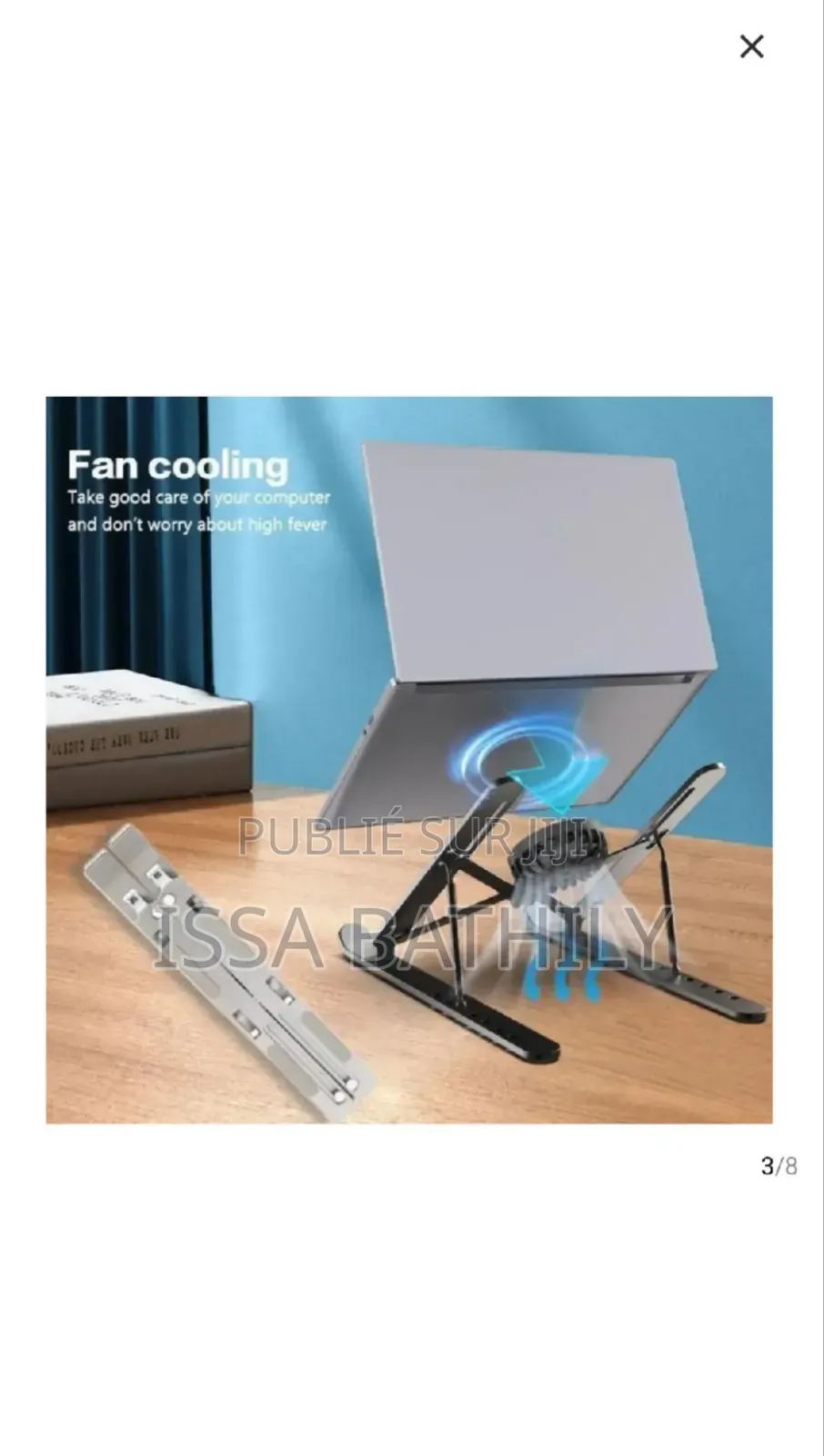 Support Ordinateur+ Ventilateur