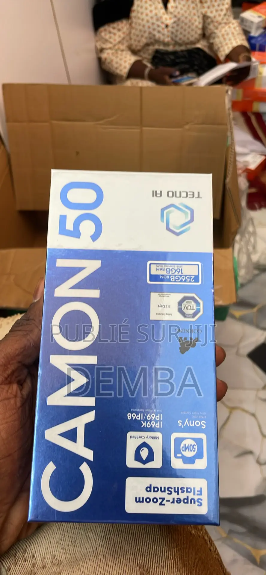 Nouveau Tecno Camon 50 256 GB Noir