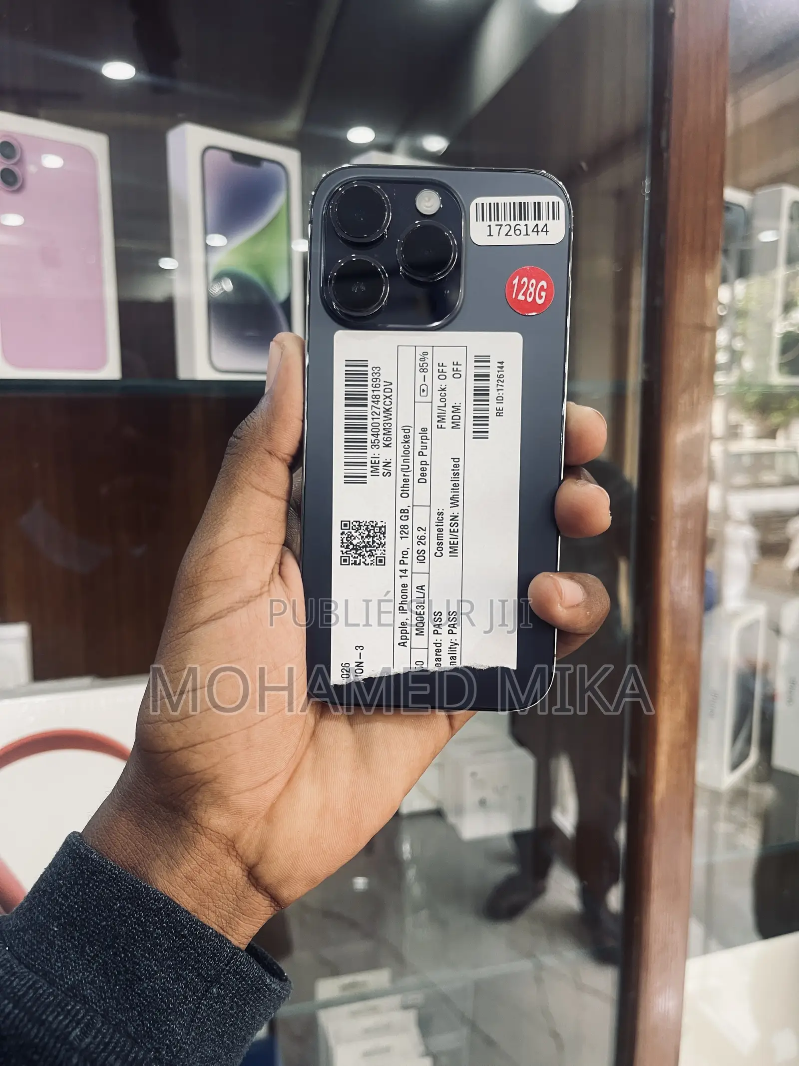 Nouveau Apple iPhone 14 Pro 128 GB Noir